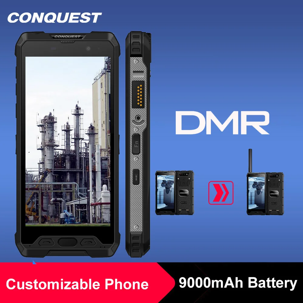 

CONQUEST S18 9000 мАч аккумулятор IP68 прочный водонепроницаемый телефон Global 4G IoT DMR Intercom смартфон сотовый телефон