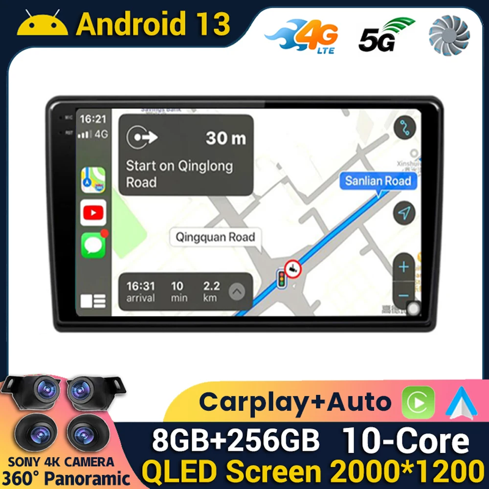 

Android 13 Carplay For Hyundai H1 II 2 TQ 2007 2008 2009 2010 2011 2012 2013 2014 2015 Car Radio Multimedia Player GPS Stereo BT