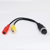 GAYINTT 4Pin Aviation Head MaleFemale to RCA AVFemale DC Multiple Cable Plug Adapter Converter For Car Rear Camera Monitor (art.: 3920ca5652a34) - 3920ca5652a34