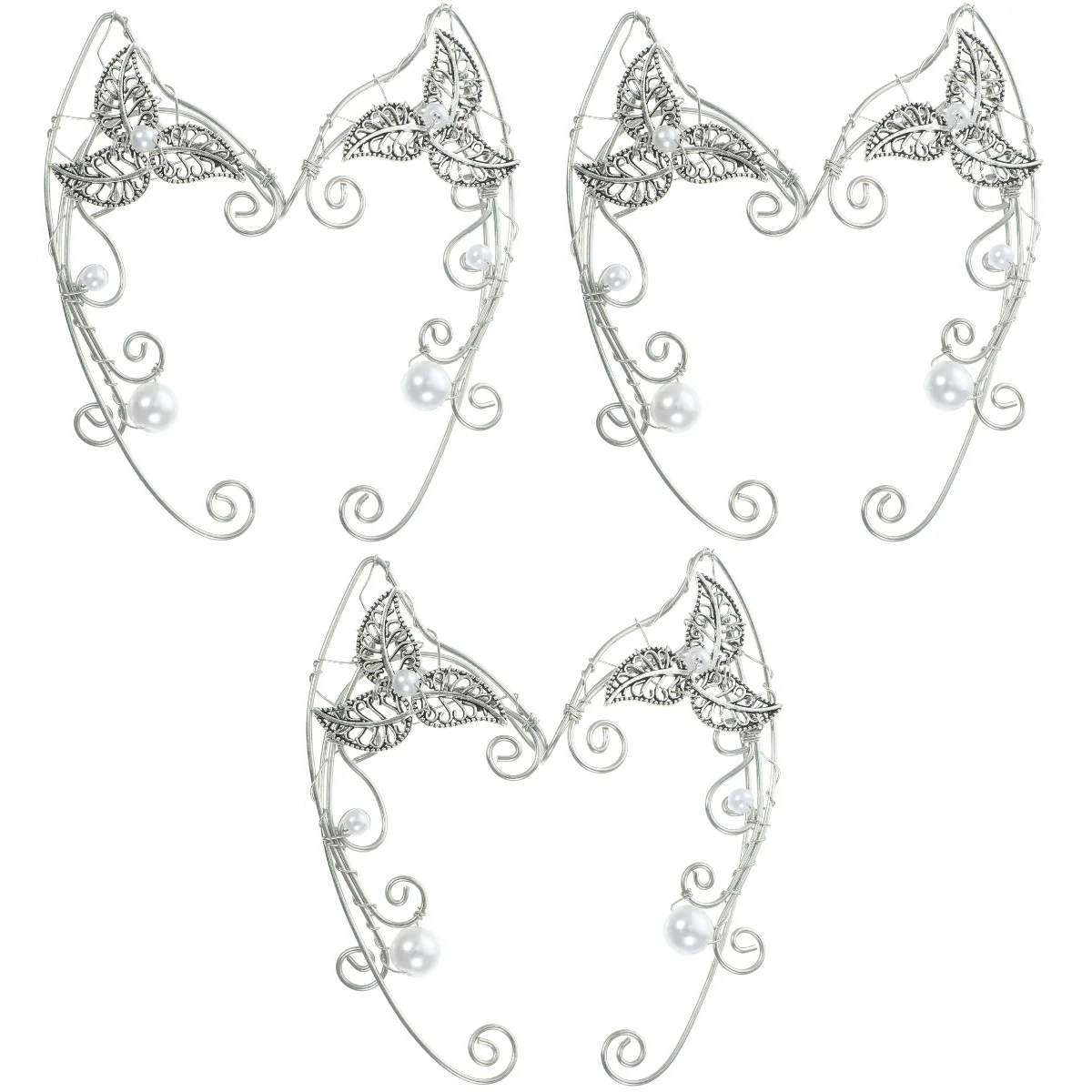 

3 пары, женские манжеты-манжеты из сплава, 1 х3, 5 х8, 2 см