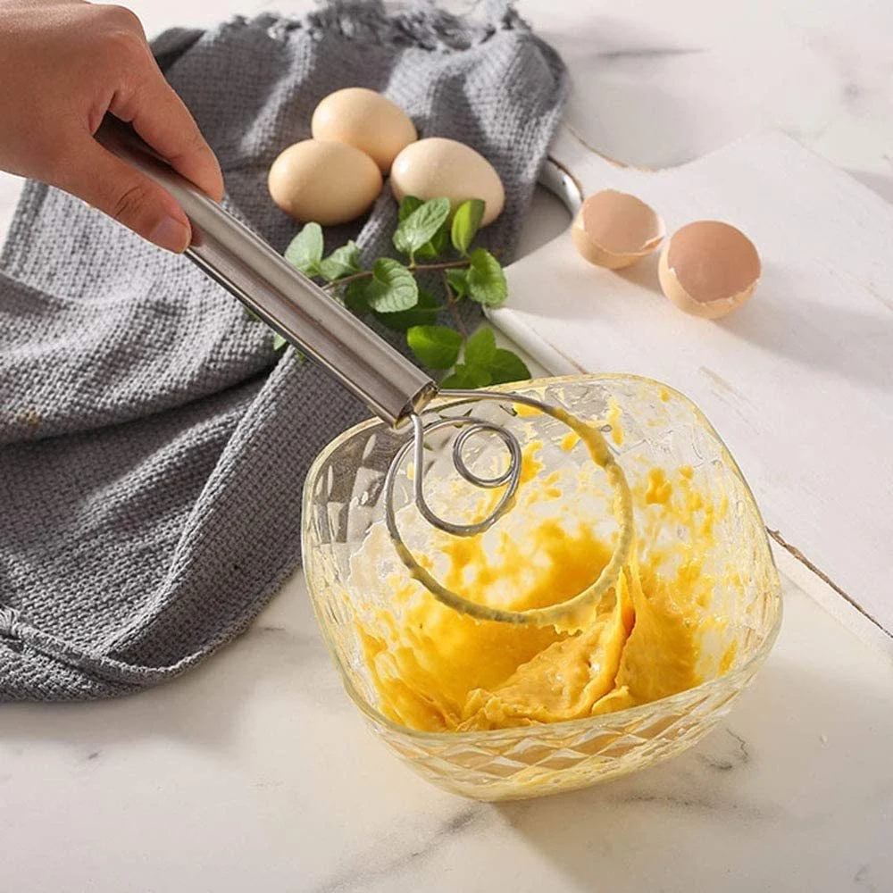 

Венчик из нержавеющей стали для теста ручной миксер для теста голландский венчик для теста Кухонные гаджеты Инструменты для выпечки инстру...