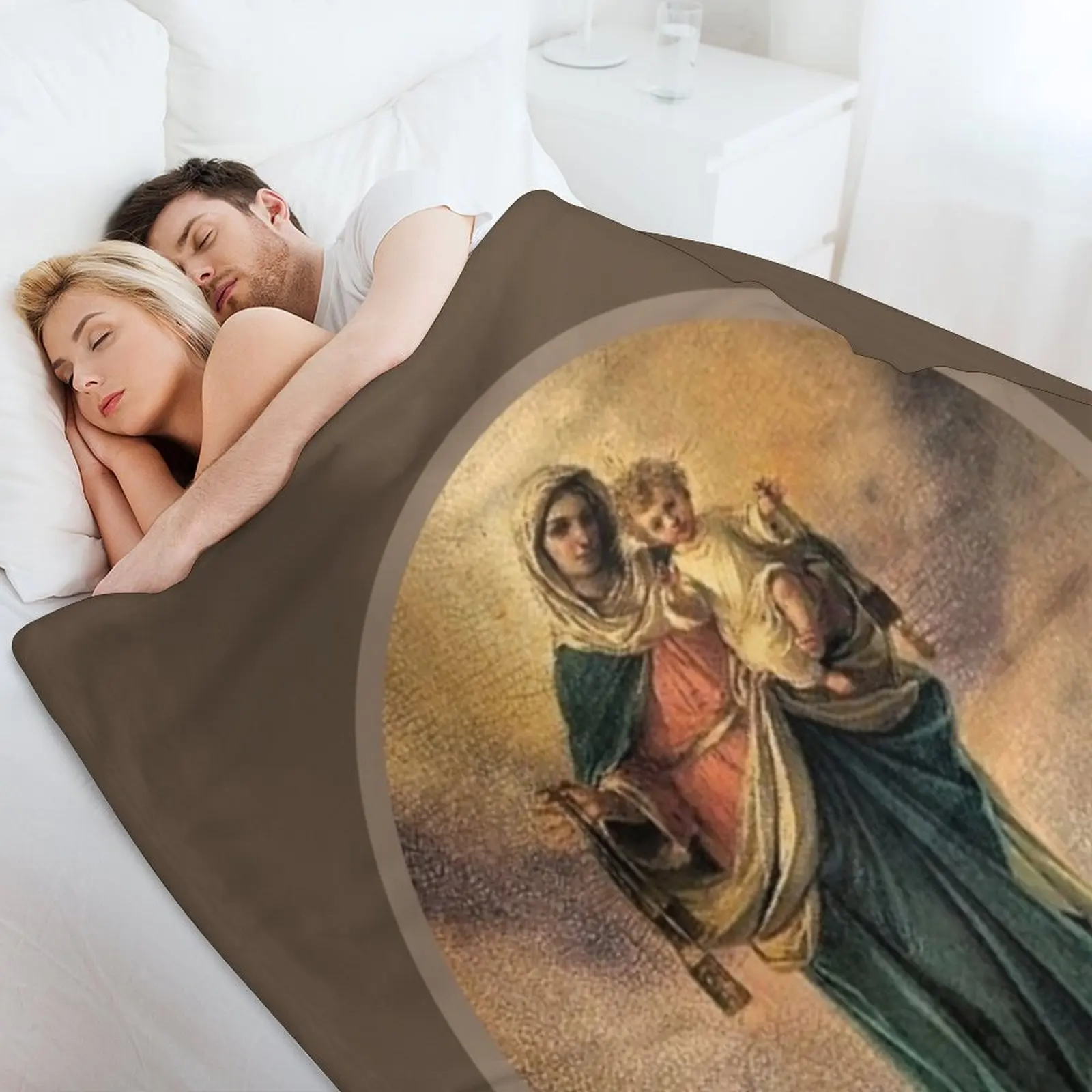 Коричневое лопастное одеяло Богома горы Carmel термоодеяло для волос пикника