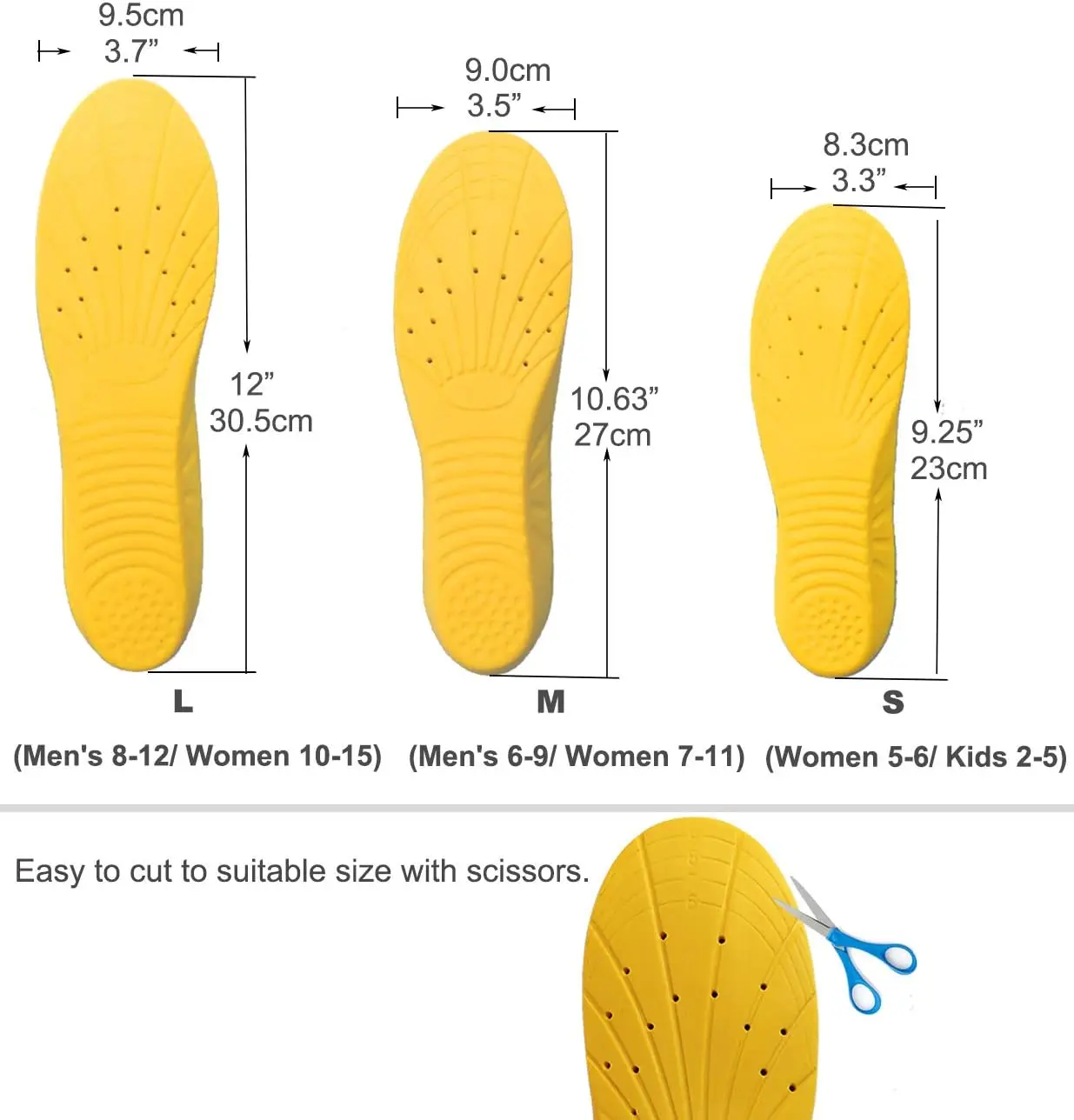 Orthotic Insoles Memory Foam Insoles Providing Great Shock Absorption and Cushion Best Insoles for Men and Women