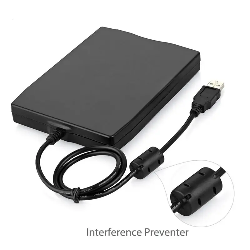 Фото Внешний USB-дисковод DT15 для гибких дисков 3,5 дюйма, 1,44 МБ, для ноутбуков и настольных компьютеров, черный №5