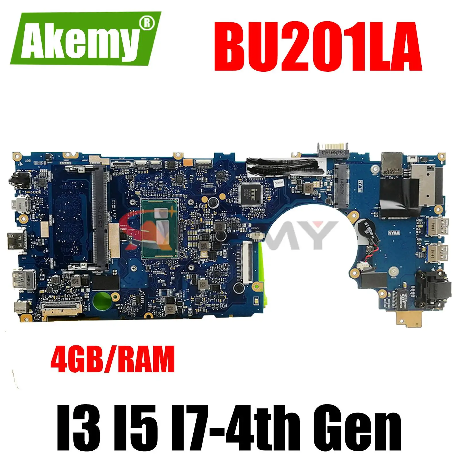 

Материнская плата BU201LA подходит для ASUS PRO BU201, BU201L, BU201LAV материнская плата для ноутбука с памятью 4 ГБ/ОЗУ, 100% рабочий