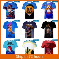 browings t shirt 8 bit and star 6 to 19 years kids teen clothes leon fashion cartoon t shirts 3d tees boys girls tops
