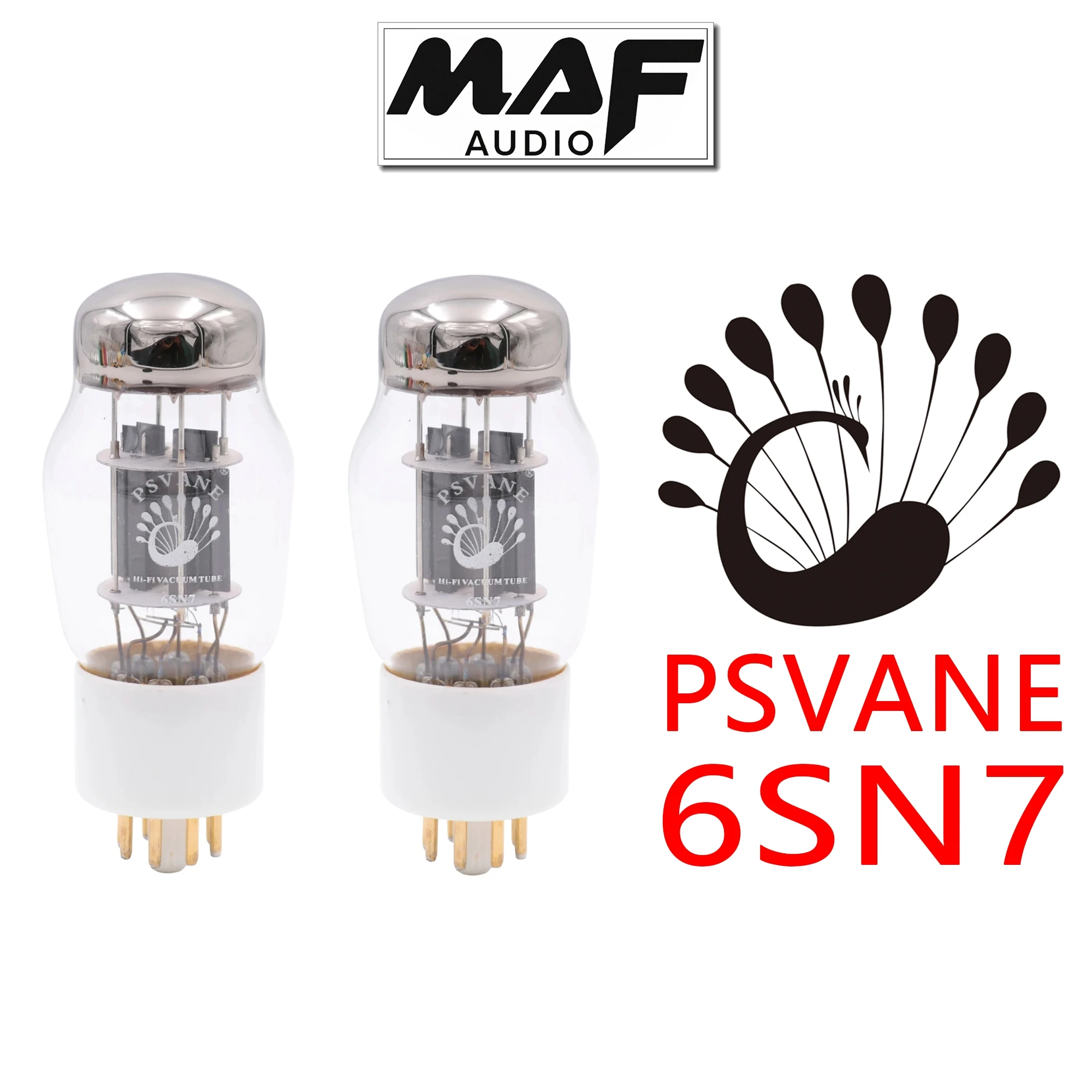 Фото Керамическая основа PSVANE 6SN7, замена лампы вакуумной трубки Shuguang EH Mullard 6SN7GT N8P 6H8C CV181, усилитель, сделай сам, оригинальная гарантия на заводе №1