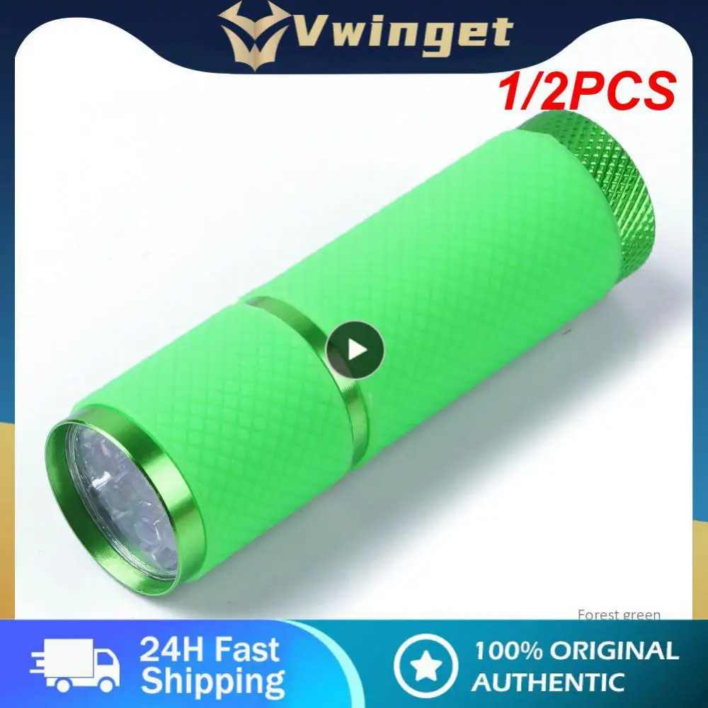 

1/2 шт., светодиодный мини-фонарик из алюминиевого сплава