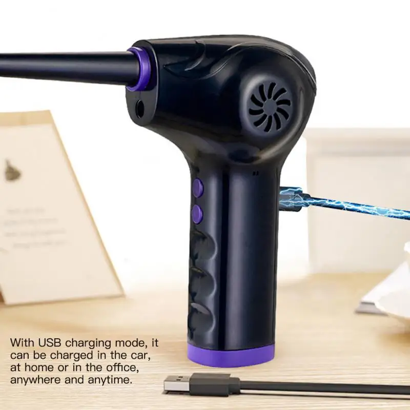 

Wireless Air Duster USB Dust Blower Handheld Dust Collector Rechargable Large Capacity Portable for PC Laptop Car Clean Keyboard