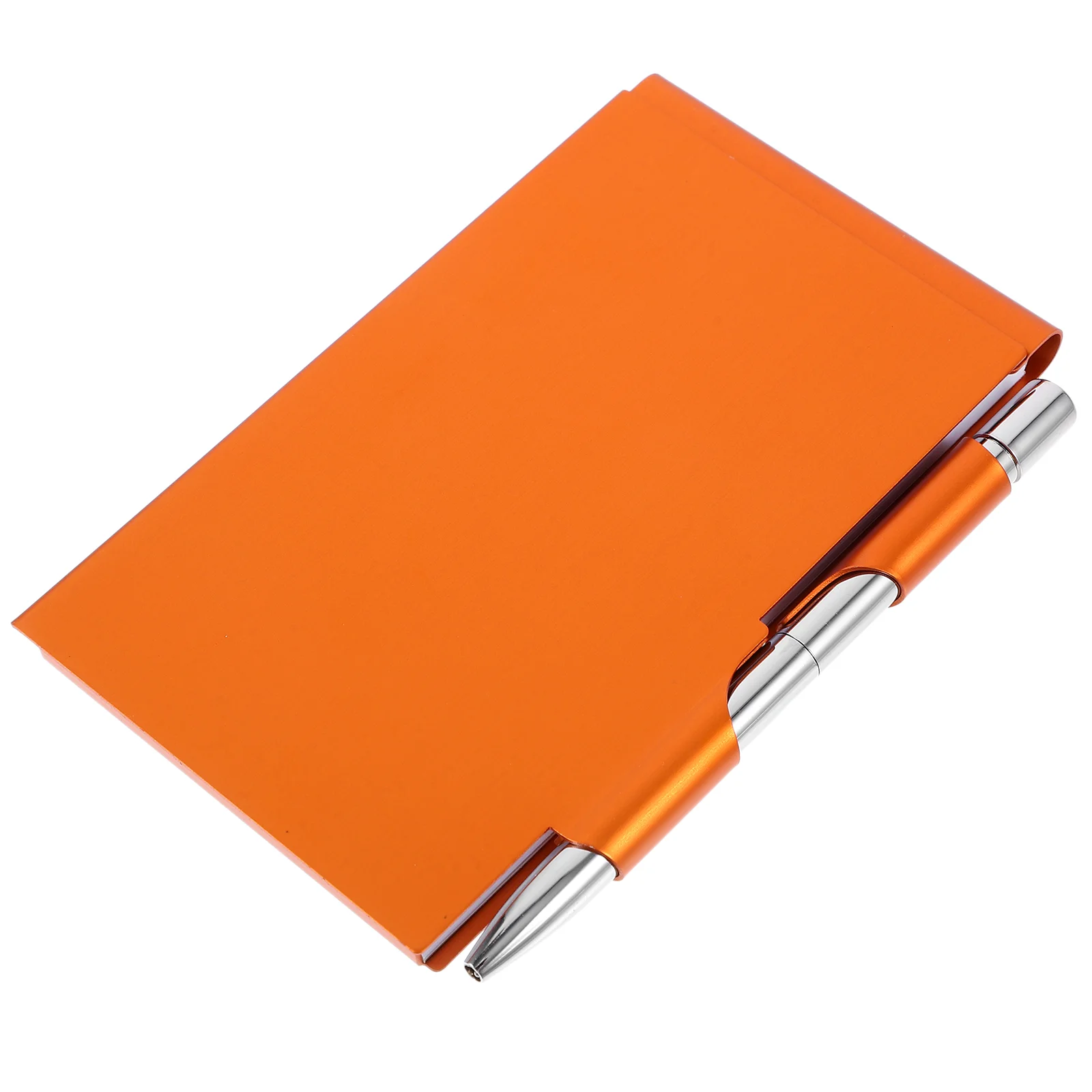 

Clamshell Notebook Notepad Write Pads Pocket Pen Portable Mini Tearable Memo Tabs Holder Metal Small Office
