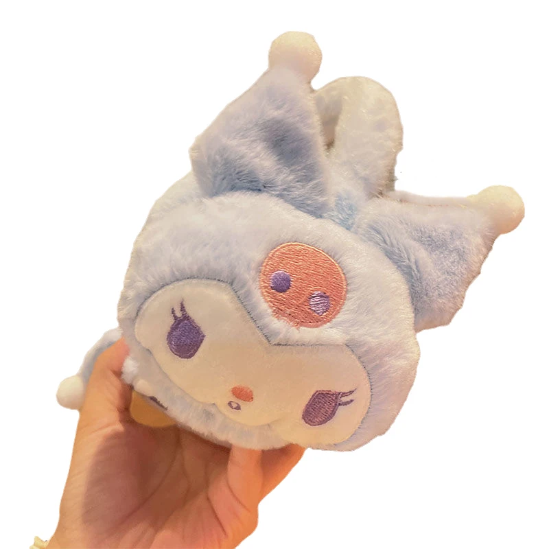 

Новинка кавайные уши Sanrio Kuromi Cinnamoroll мягкие набивные куклы милые детские плюшевые наушники с мультяшным аниме на осень и зиму