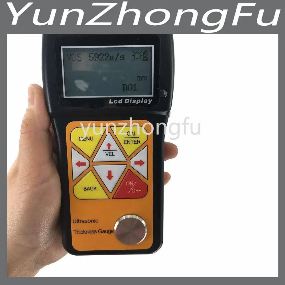 

VTSYIQI Ultrasonic Thickness Gauge Tester Meter with 0.75 to 600mm (in Steel) for Metals Plastic Ceramics Testing