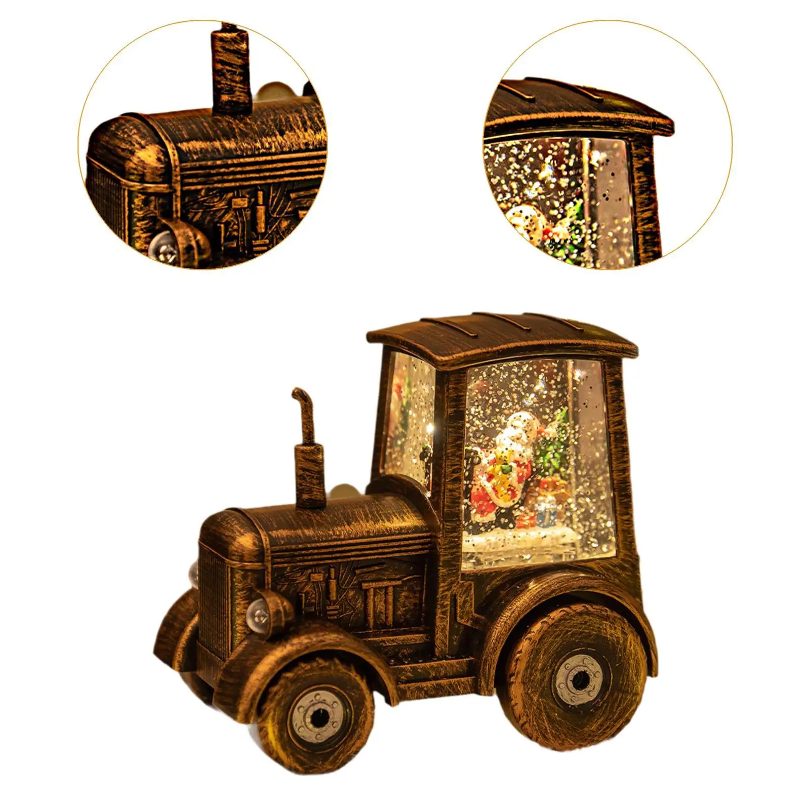 Рождественская подсветка коробка для поезда украшения стола в стиле ретро с