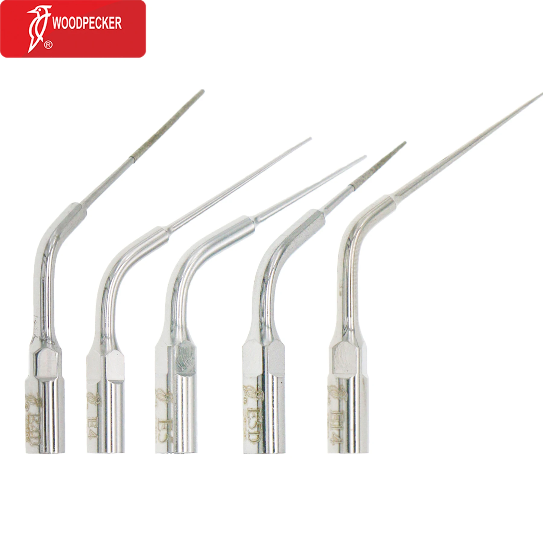 

100% Woodpecker Dental Ultrasonic Scaler Endo Endodontics Scaling Tips Root Canal E4 E4D E5 E5D E14 Fit EMS Scaler Handpiece