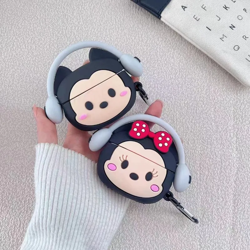 Наушники Disney с Микки аксессуары для AirPods Pro 2rd 3 2 1 милые Мультяшные аниме 3D