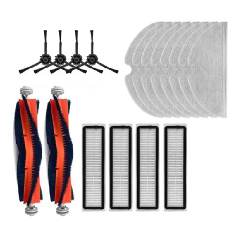 

18 PCS Set For Dreame Bot L10 Pro Robotic Vacuum Cleaner Parts Kits Detachable Main Brush Side Filters Mop Rag