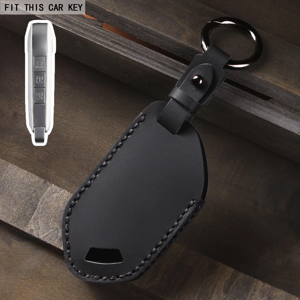 Кожаный чехол для ключей от автомобиля с 5/6/7/8/9 бутылками, брелок для Kia Carens Picanto GT Line Carnival K8 Rio Telluride 2024