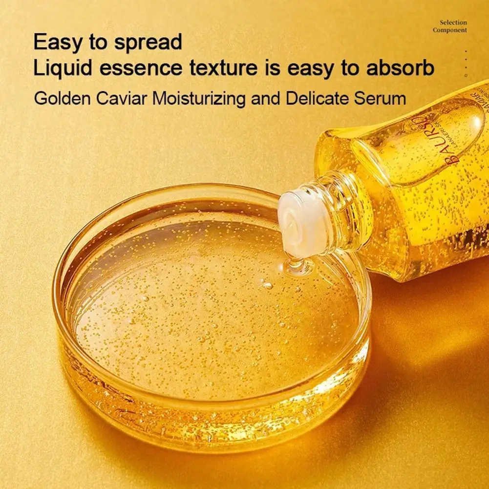 

24k Золотая Икра эссенция для лица увлажняющий антивозрастной продукт для ухода за кожей лица Сыворотка для морщин 200 мл Осветляющий M0n6