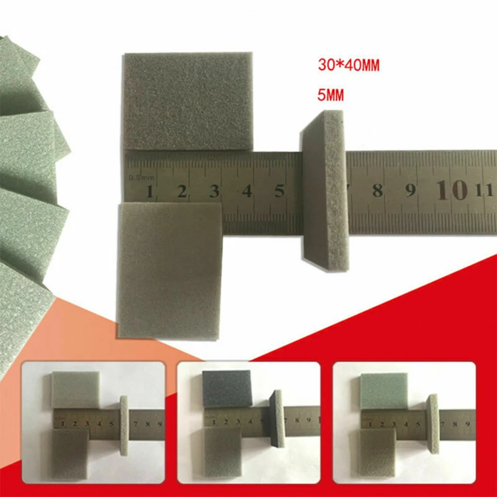 

10pcs Foam Sanding Block Sandpaper Sponge Pads Fine Grinding Fiberglass For Model Fiberglass Plastic Coarse Grit Abrasive Tools