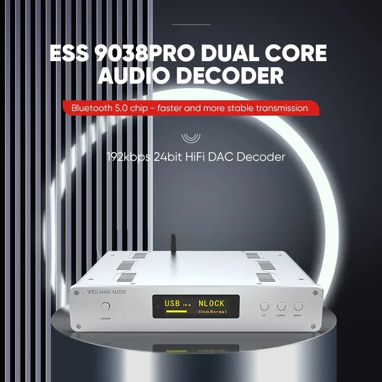 BRZHIFI домашняя музыкальная система Hi-Fi DC300-2 двухъядерный декодер ES9038pro BT 5 0 пульт