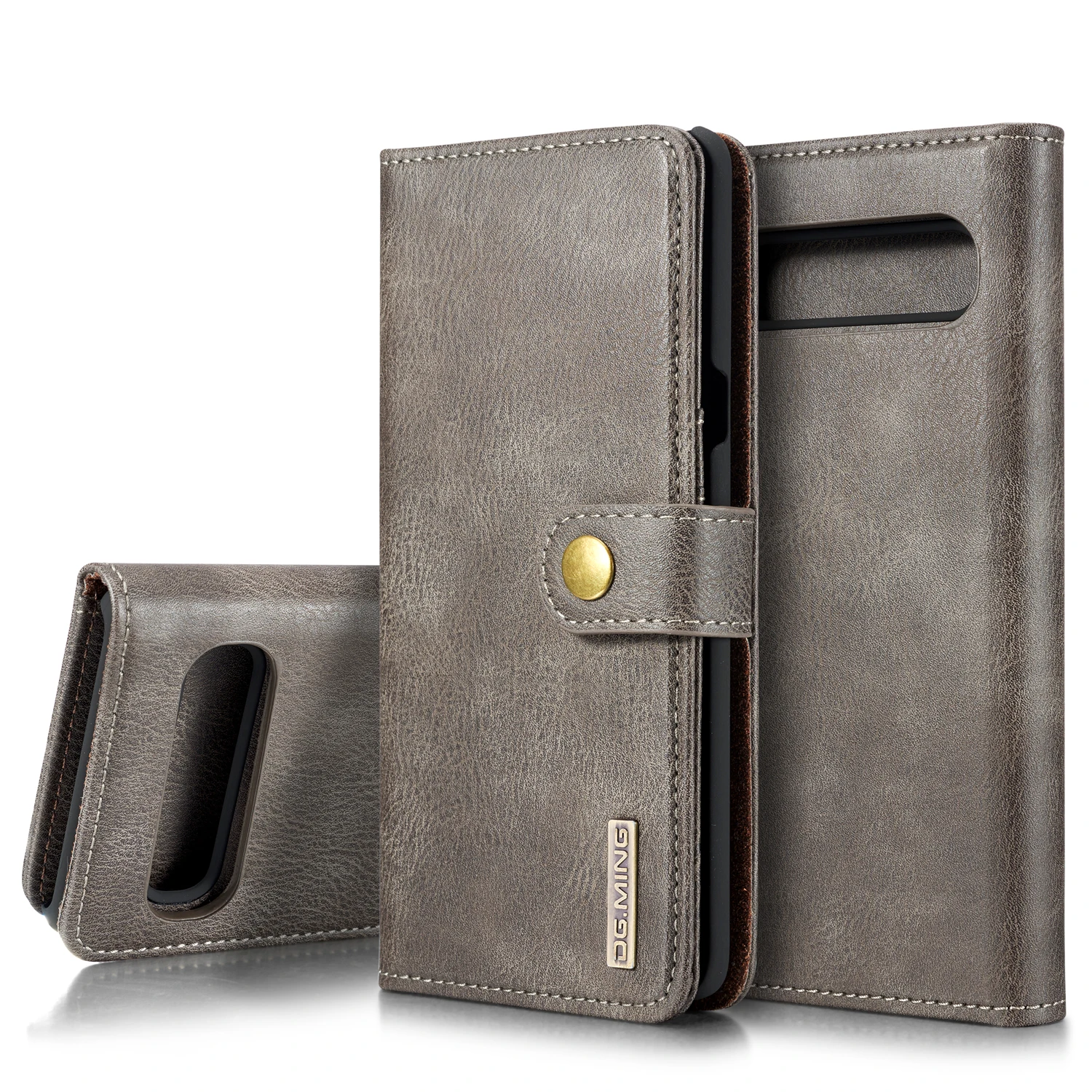 

DG.MING Luxury 2 in 1 Detachable Wallet Case for Galaxy S10 S10E S10 Plus S10 5G(6.7") Magnetic Closure Folio Flip Leather Case