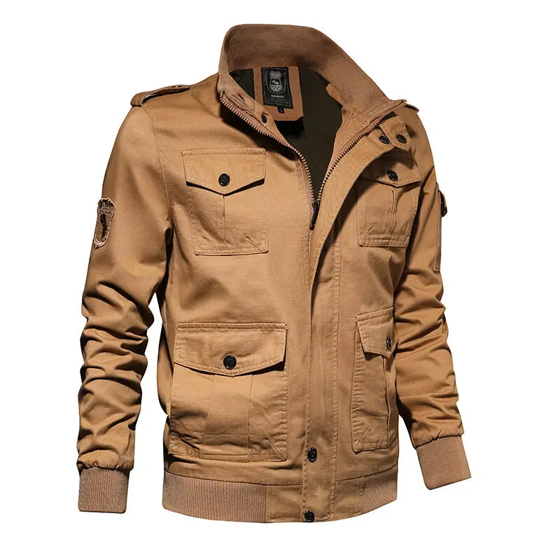Kenntrice Men's Tactical Jacket Military Windshield Style Jackets Safari For Man Designer Spring Coats Thin Stylish Loose Male