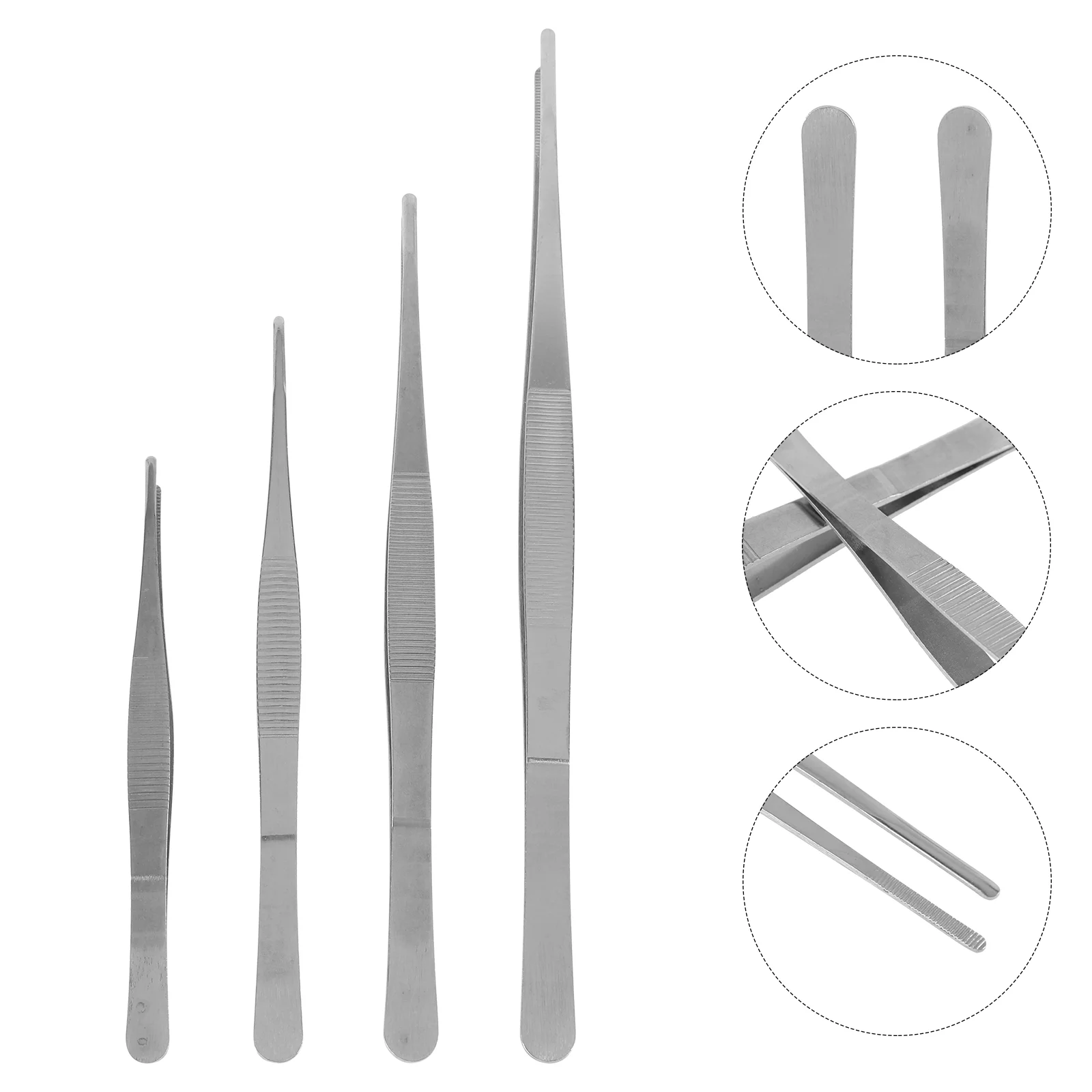 

Tweezernail Hair Eyebrow Tongs Kitchen Forceps Clip Serrated Precision Plucker Gardening Landscaping Setbrow Diy Picker Cooking