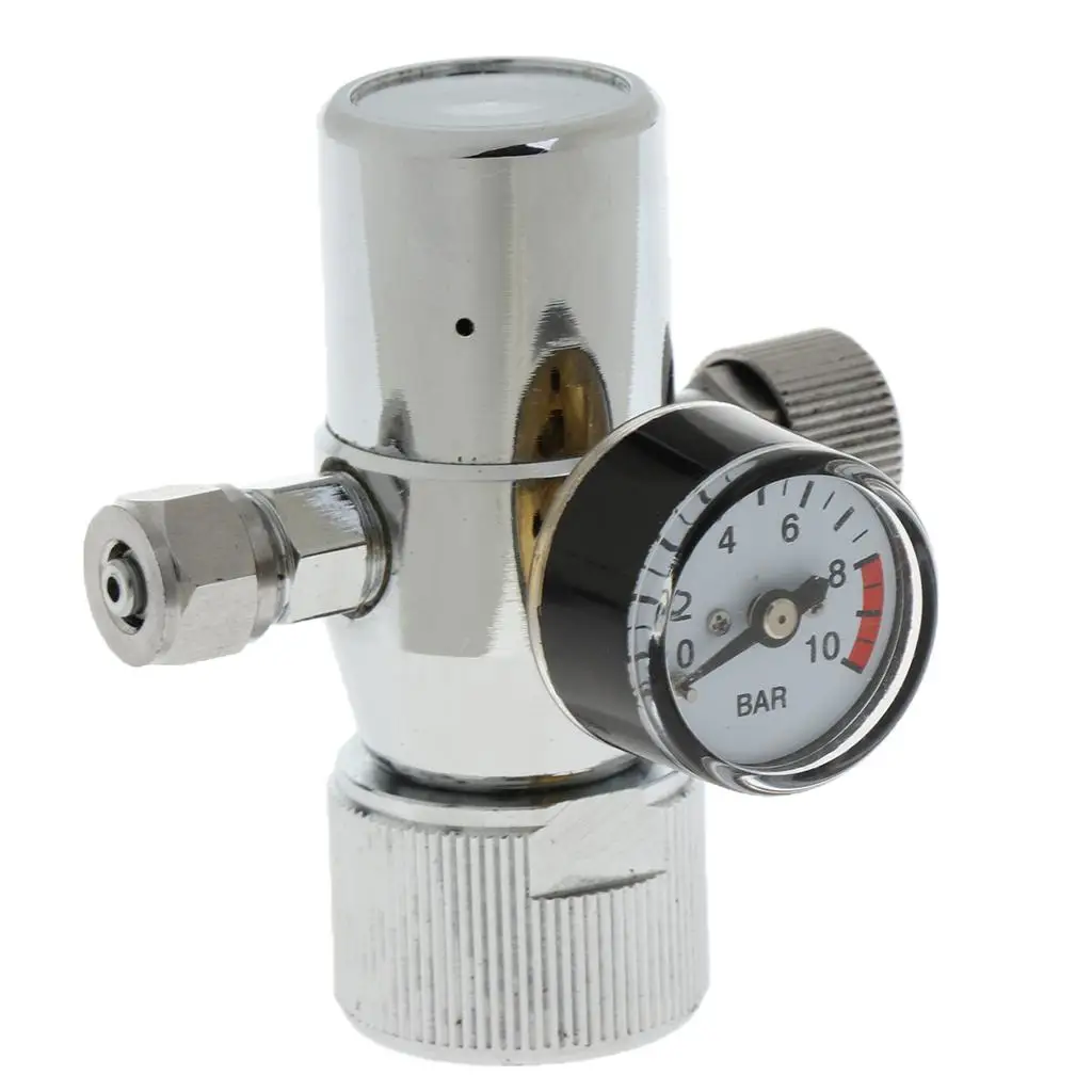 Редуктор давления O2 для аквариума Декомпрессионный клапан CO2 посадки