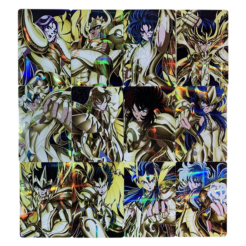 

12 шт./компл. анимационные персонажи Saint Seiya, Aiolia aiолос, мило альдуан, флэш-карта, классические аниме коллекционные открытки, игрушка в подарок