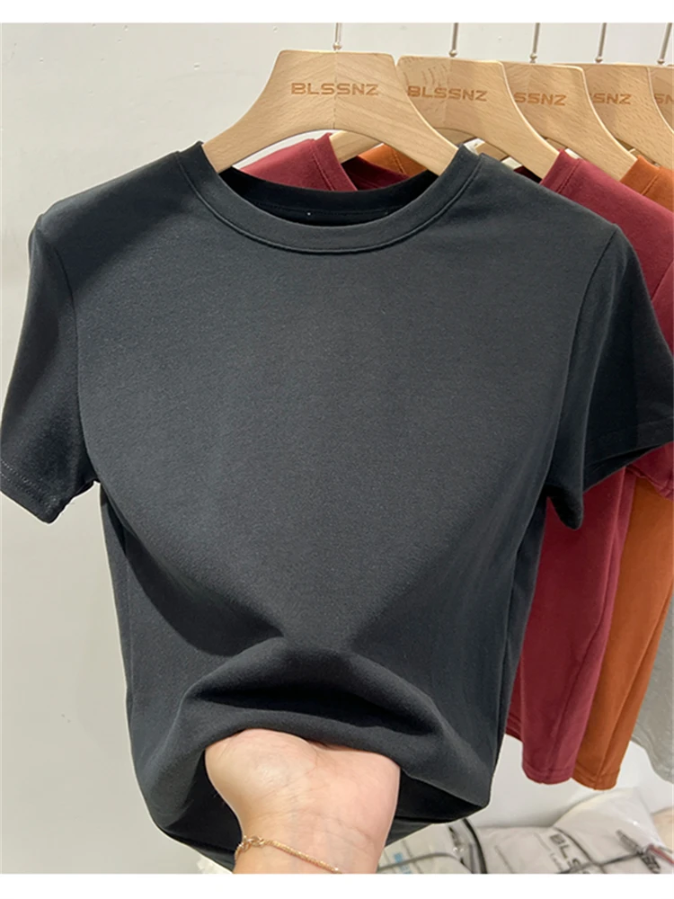 Летняя женская футболка одежда топы Женский кроп-топ футболки Y2k для женщин