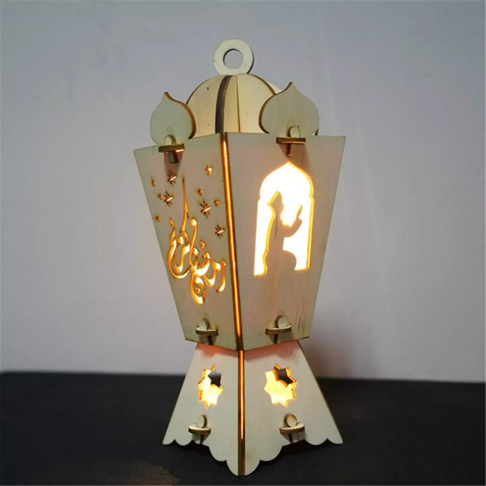 

EID Wooden Ornament Muslim Ramadan Eid Mubarak Lantern Festival Wooden Ornament Decoration Kareem Ramadan Party Decor