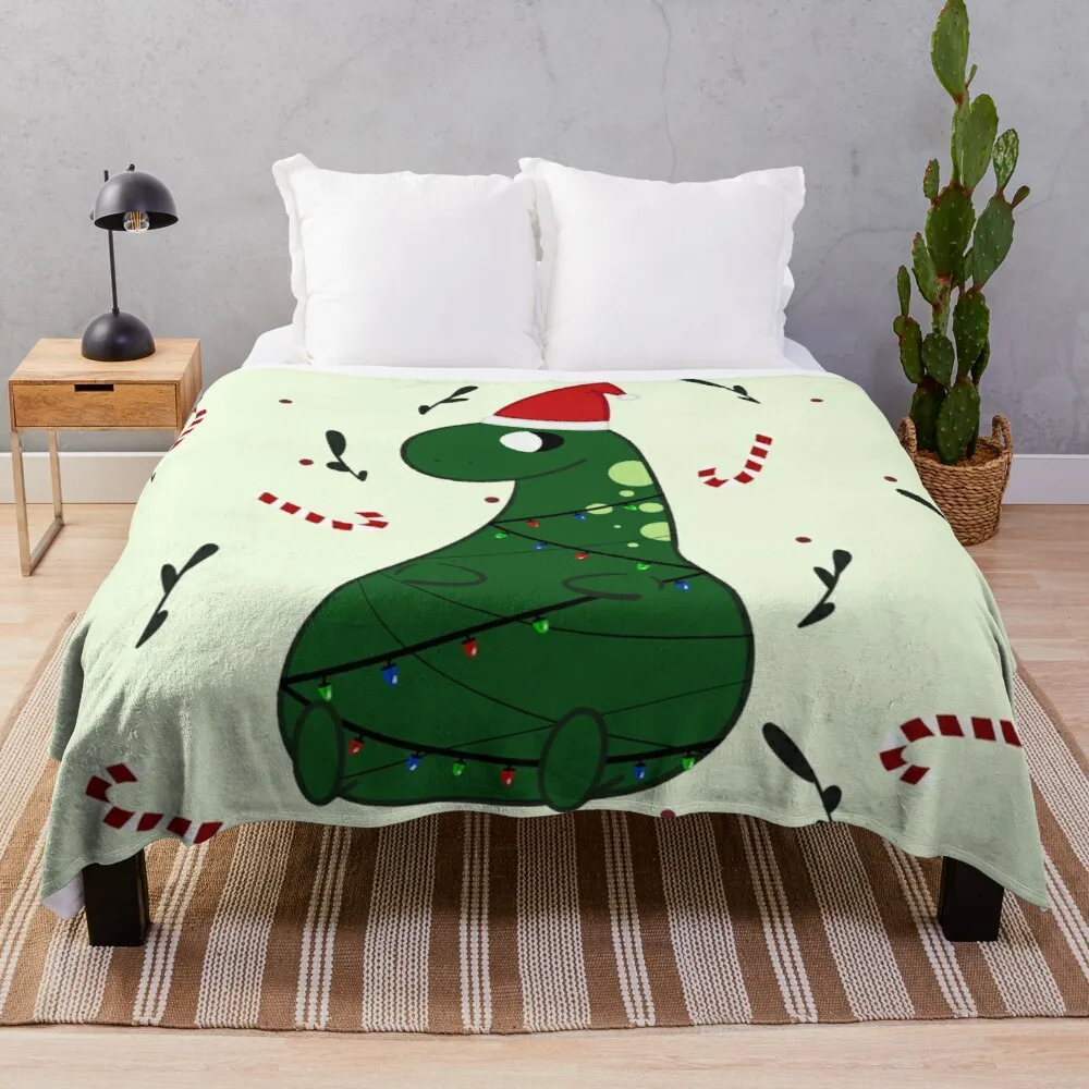 

Рождественский динозавр с конфетными тросками, декоративное одеяло, декоративное одеяло, простынь, детский чехол для сна