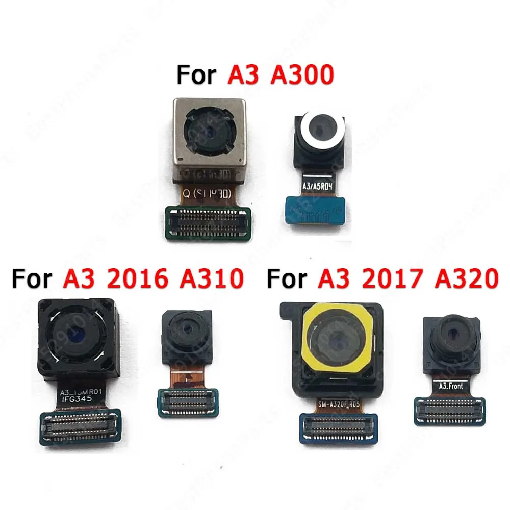 

Original Rear Front Camera For Samsung Galaxy A3 2016 2017 Frontal Selfie Back Facing Camera Module Flex Replacement Spare Parts