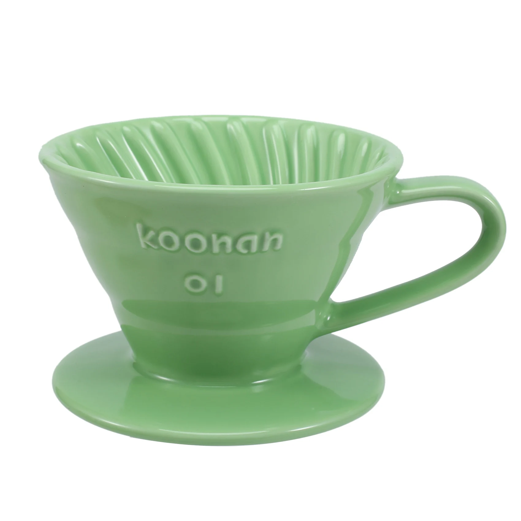 

Koonan Ceramic Hand Brew Coffee Filter Cup Conical Filter Coffee Dripper Kit Household Coffee Appliance Pour over Coffee Stand C