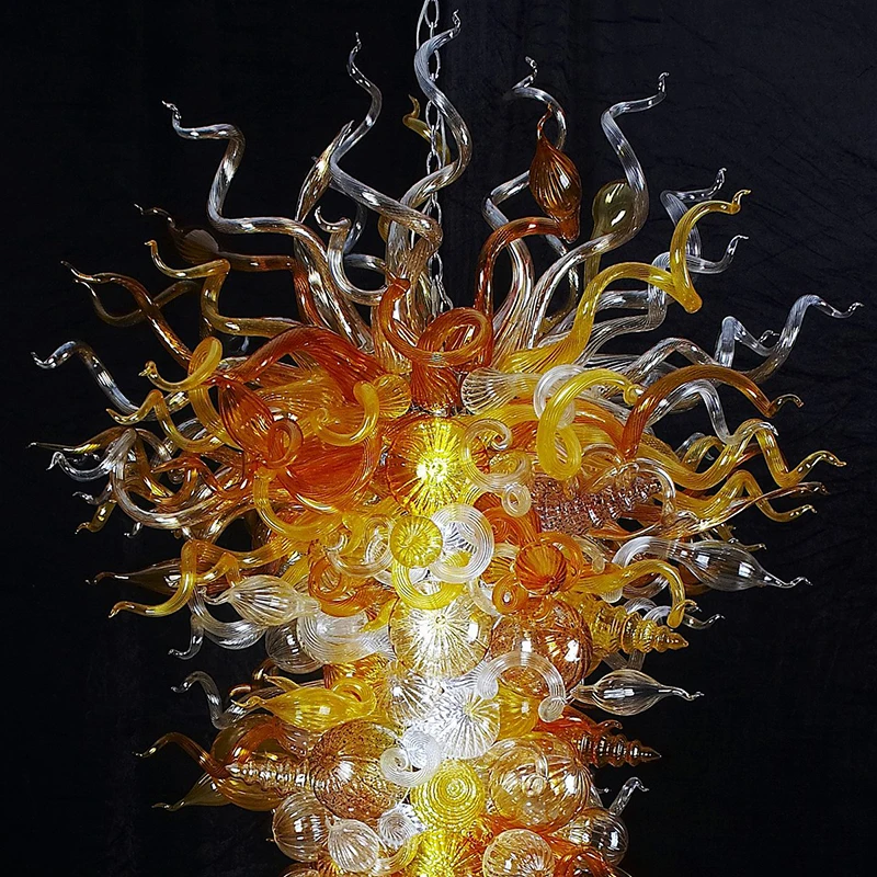 Large Size Cheap Murano Contemporary Chandeliers Amber brown Long Spiral Crystal Chandelier Lighting Fixture for Staircase |