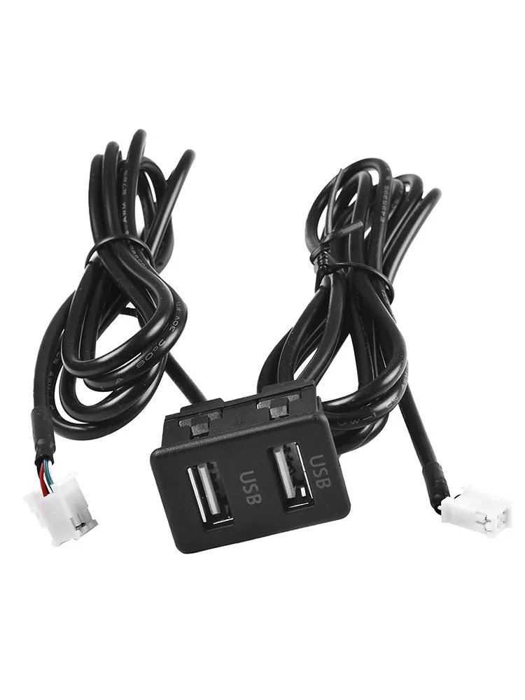 Автомобильное зарядное устройство с двумя USB-розетками автомобильное крепление
