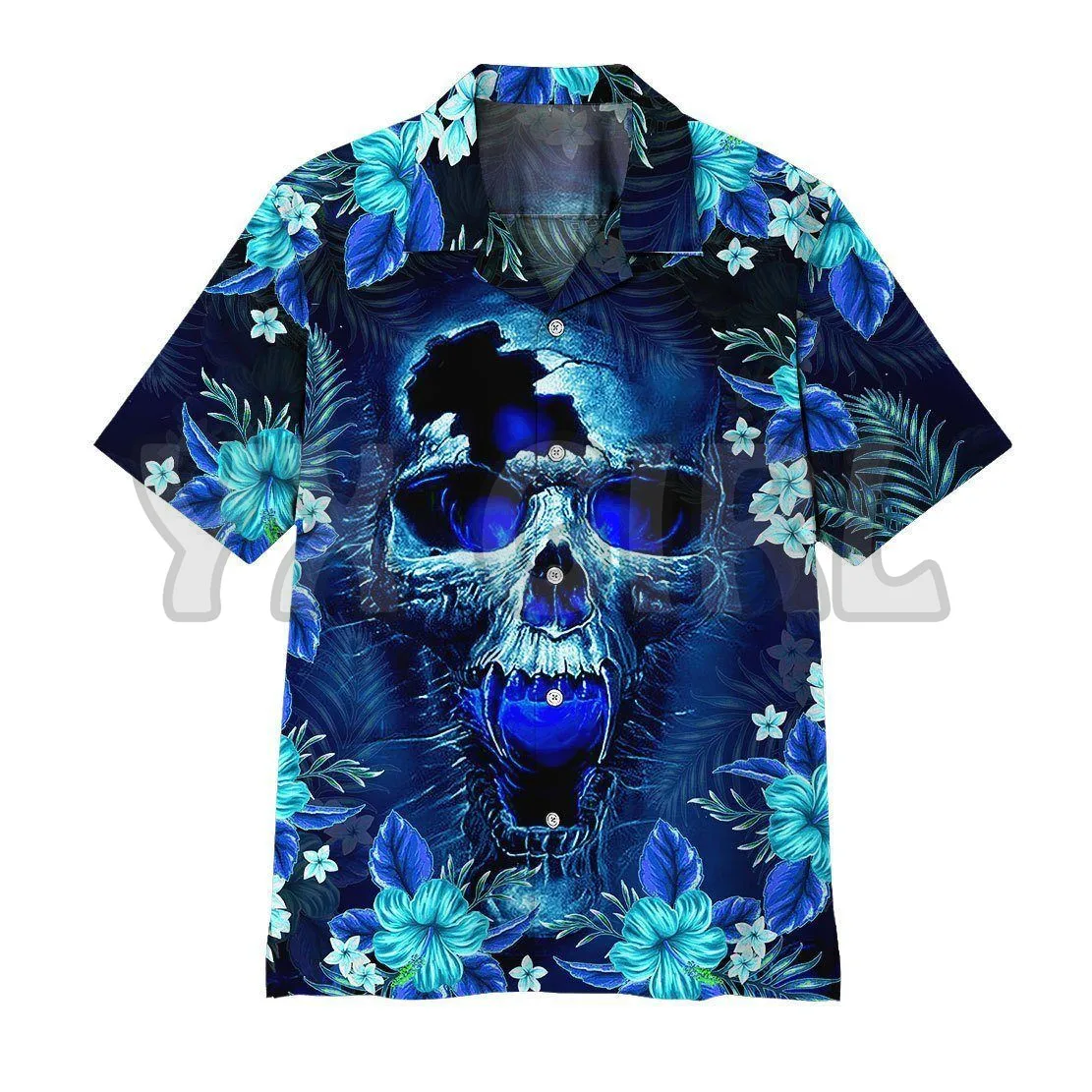 

Summer Shirts Skull 3D All Over Printed Hawaiian Shirt Men's For Women's Harajuku Casual Shirt Unisex