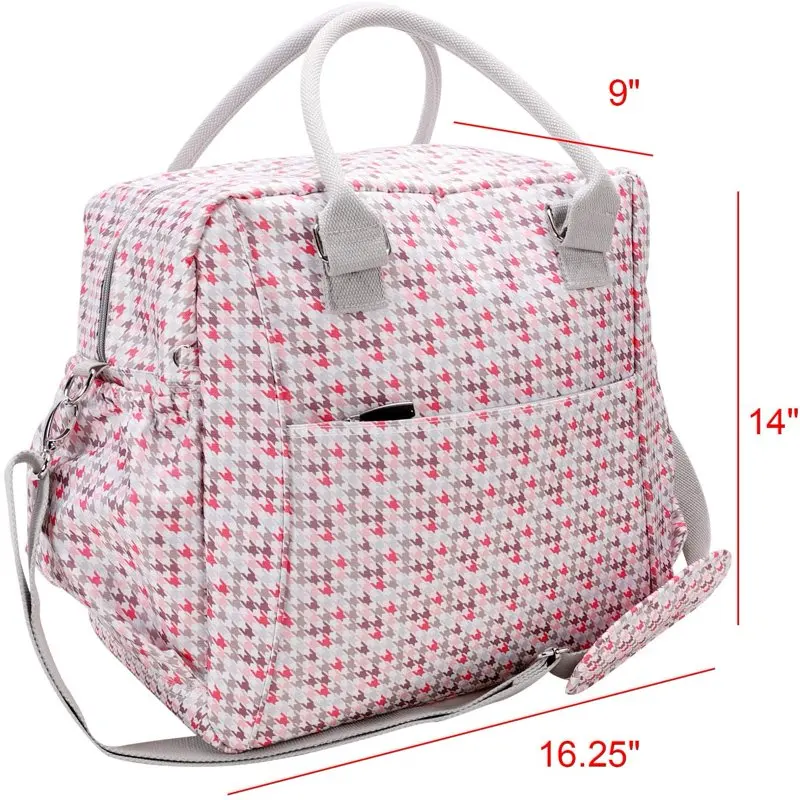 Travel Bag, Warm Houndstooth