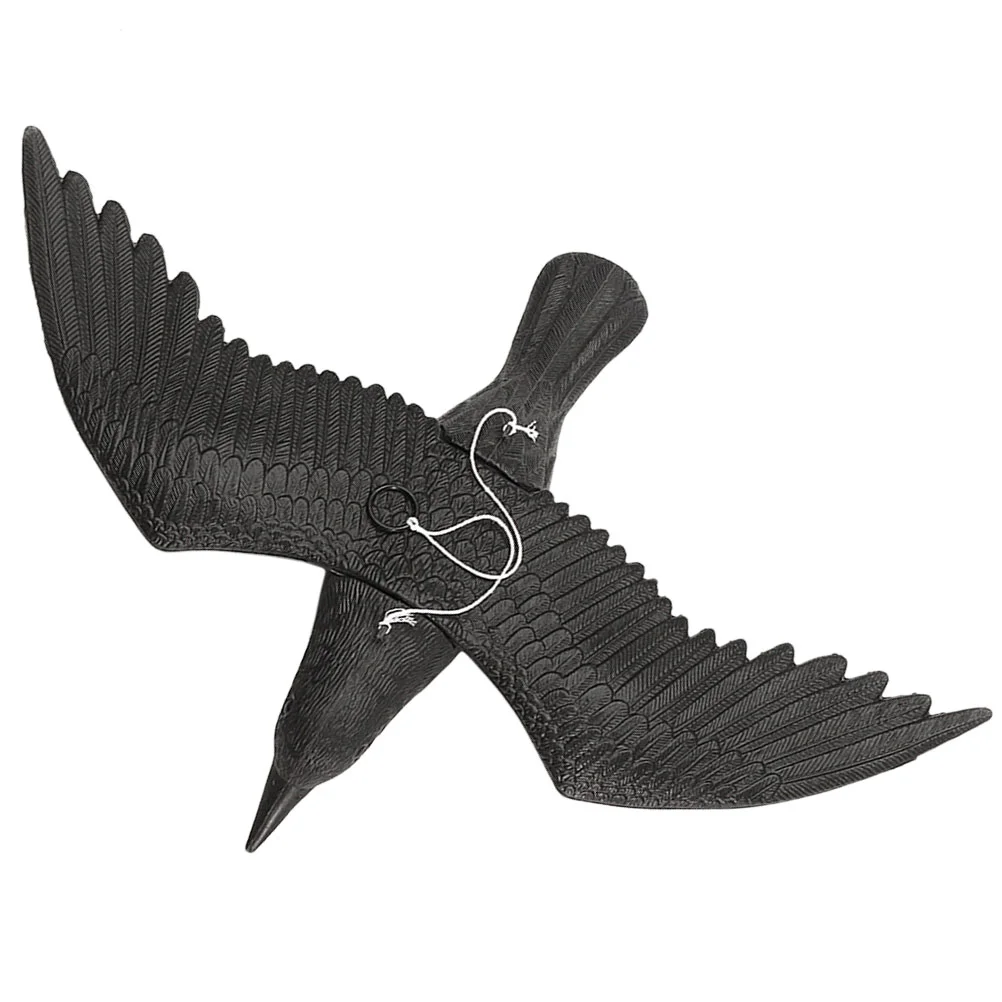 

Garden Crow Statue Fake Crow Model Bird Ornament Plastic Crow Prop