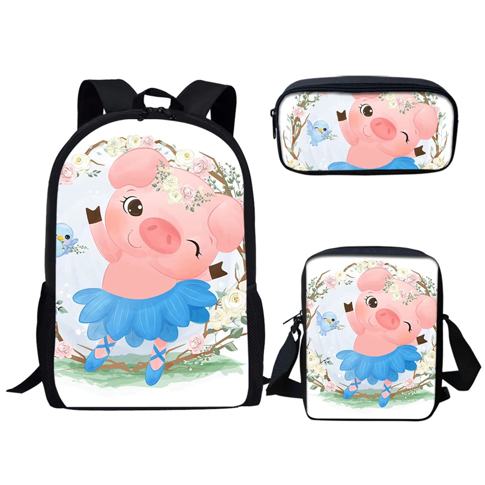 3 шт., детский школьный рюкзак с мультяшным рисунком, для девочек и мальчиков