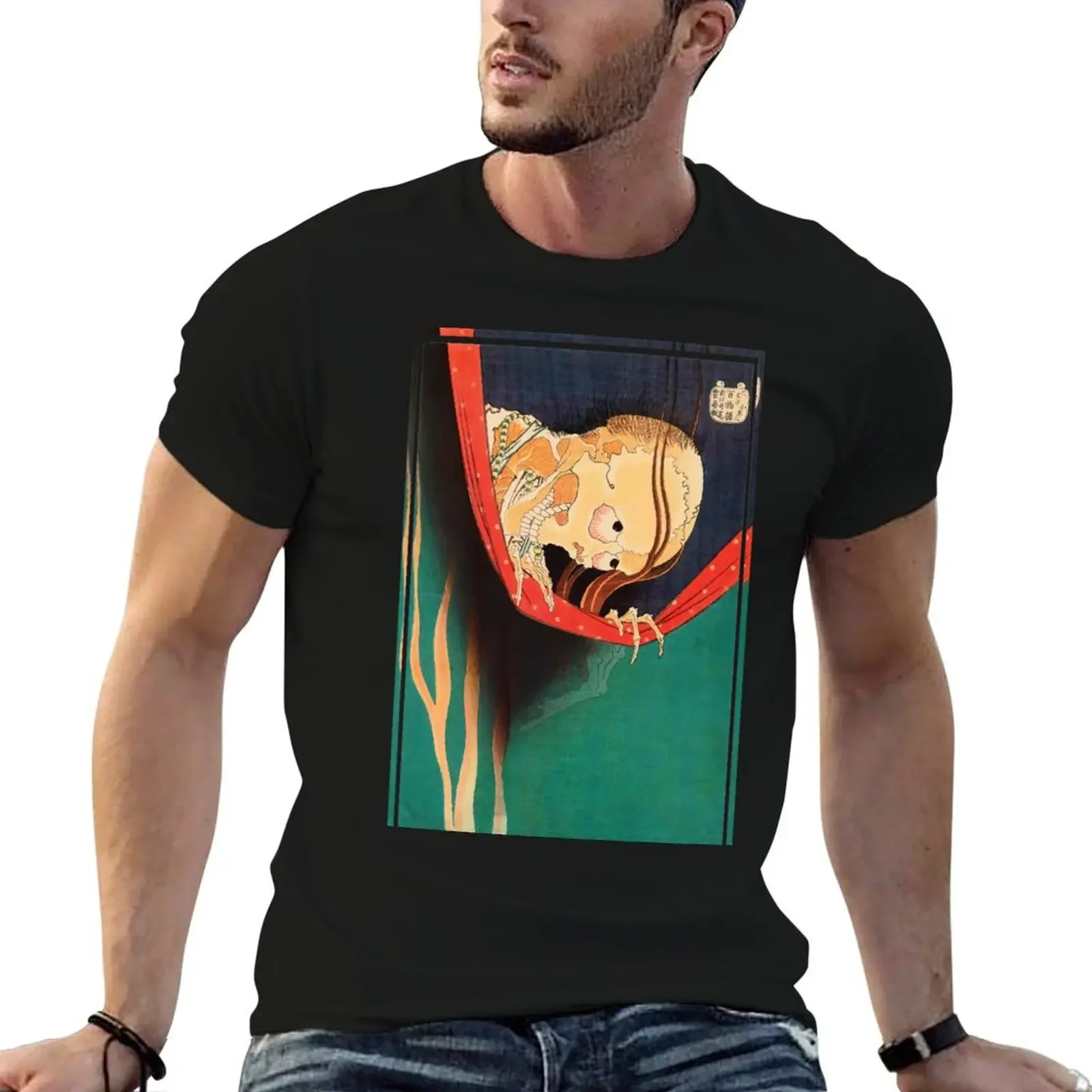 Футболка The Ghost of Kohada Koheiji by Katsushika Hokusai новое издание аниме мужские большие и