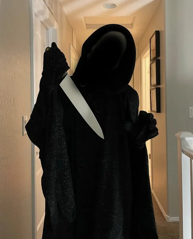 

Halloween costumes, horror faces, screams, masks, role-playing gowns, parties, makeup balls, props