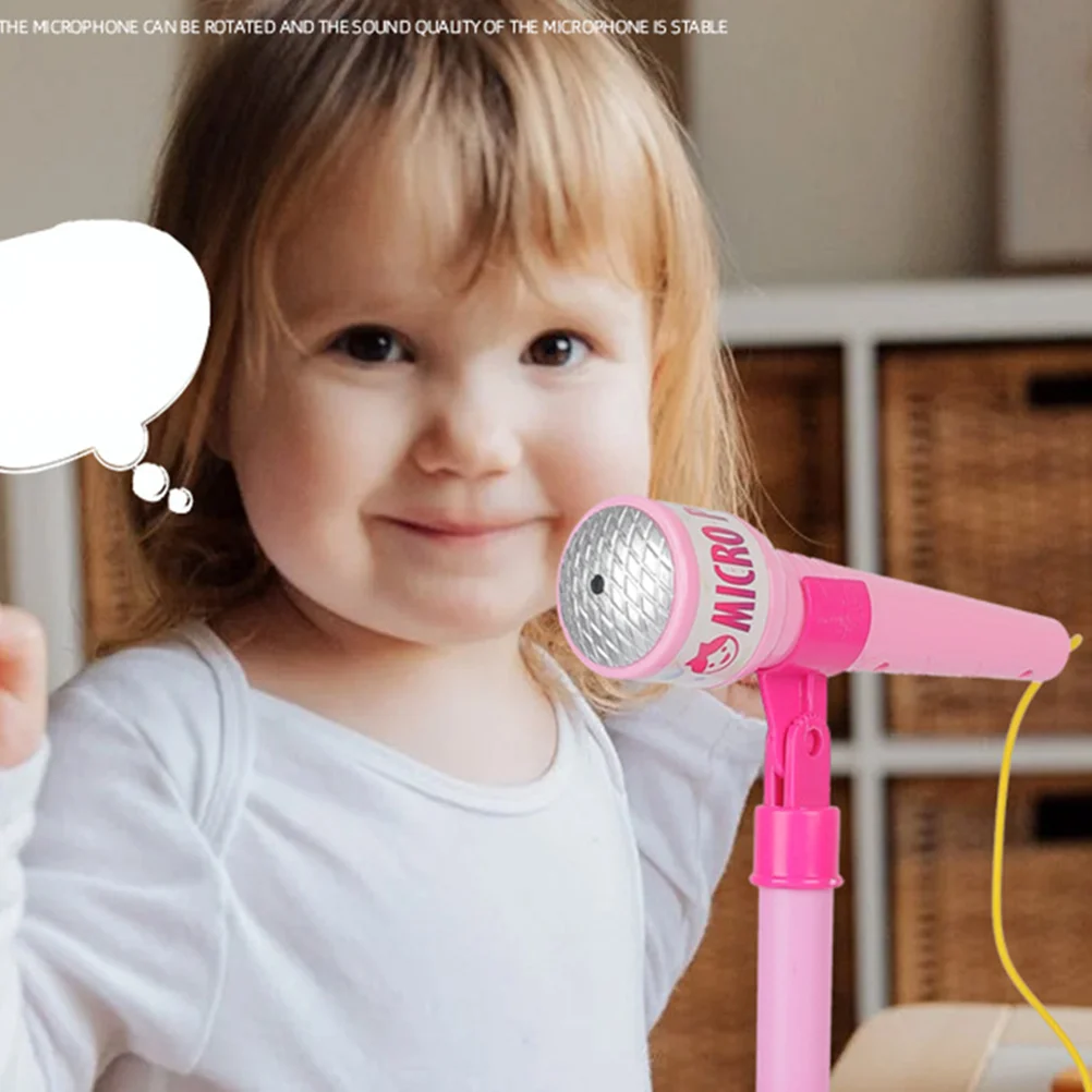 Kid Microphone Toy Early Educational Karaoke Singing for Girl Boy (Blue Without )