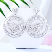 godki new luxury original design round drop earrings womens wedding banquet daily anniversary jewelry accessories high quality