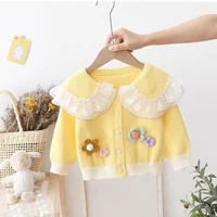 girls sweater knit cardigan girls baby fashion jackets childrens korean tops spring and autumn new coats toddlers sweaters