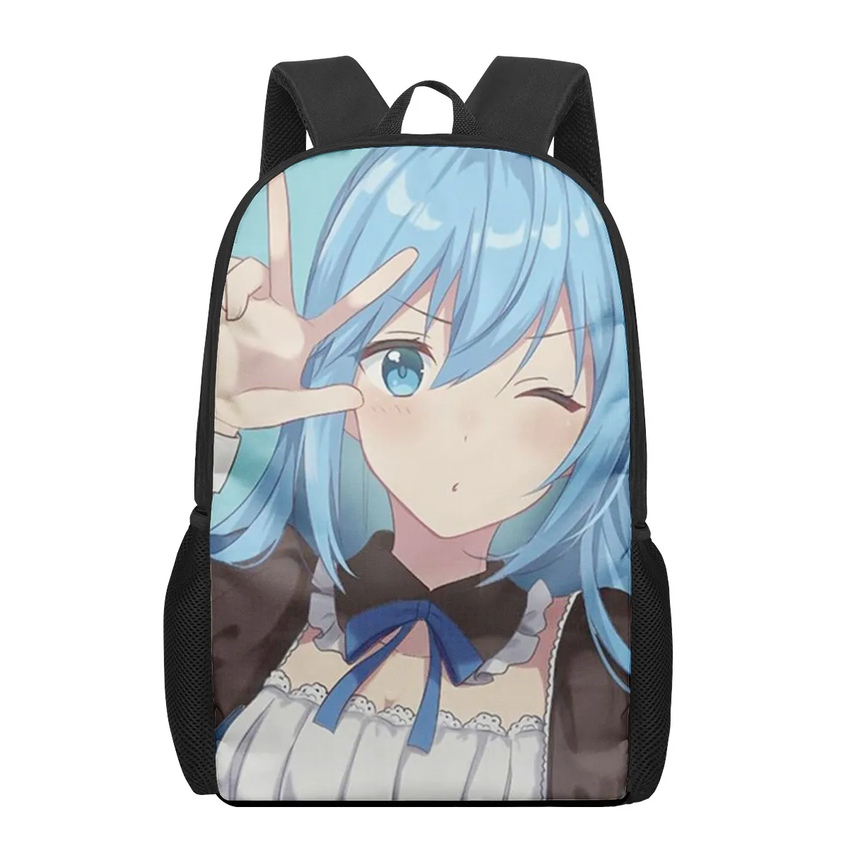 Konosuba Aqua cute Anime Print Men Backpack Kids Boys Rock Roll Backpacks School Bags for Teenage Daily Bagpack Book Bag Packs