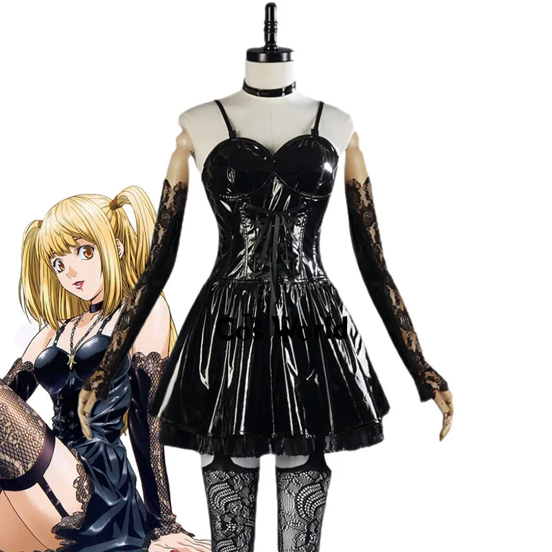 Костюм для косплея из аниме Death Note Misa Amane пикантный кружевной топ с имитацией кожи