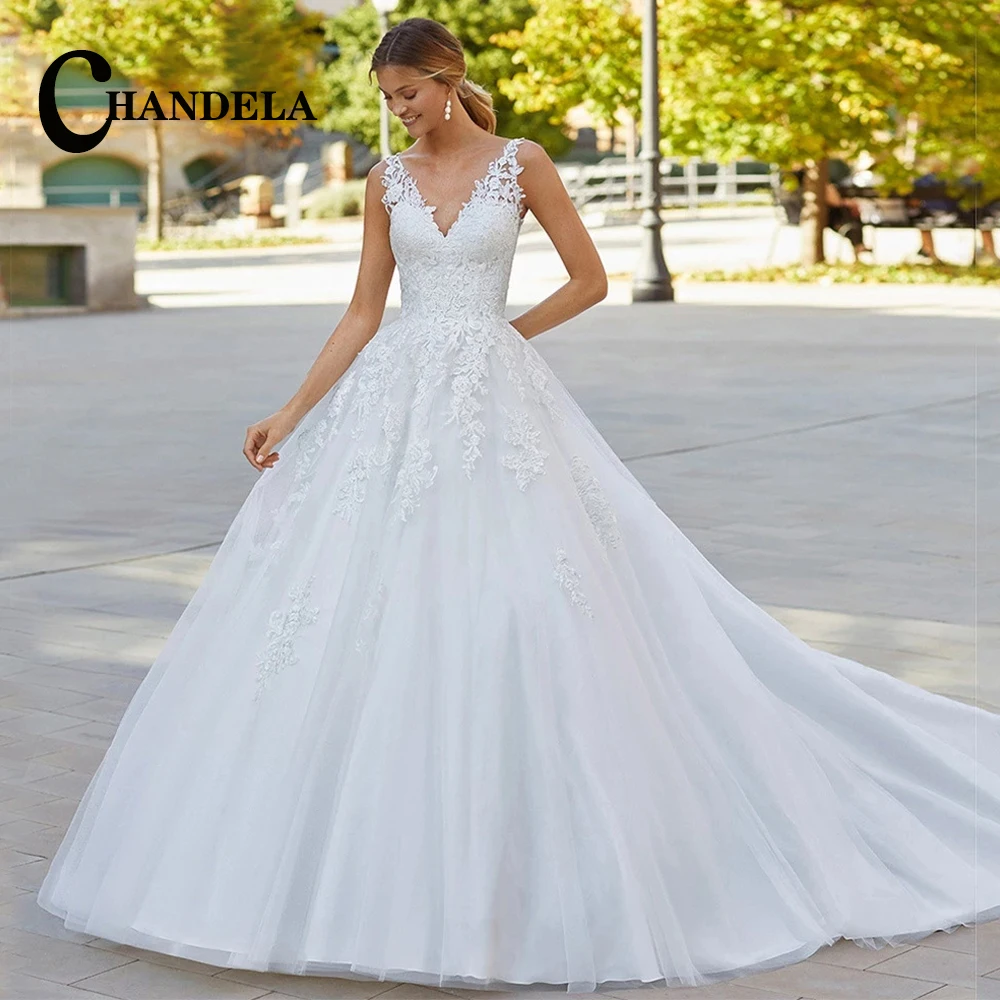 Женское свадебное платье-трапеция CHANDELA