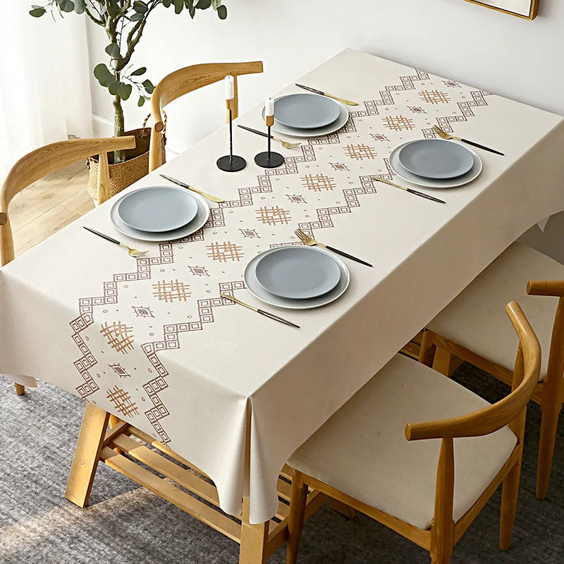 

Nordic Home Rectangular Tablecloths for Table Party Decoration Bohemian Waterproof Anti-stain Nappe De Table Table Cover Tapete