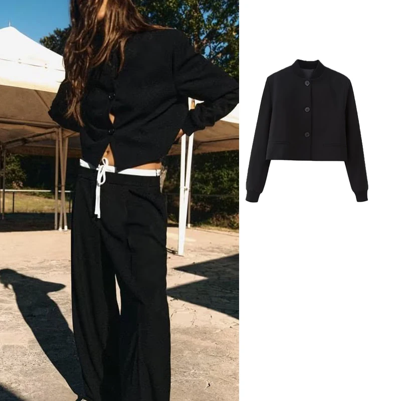 

Куртка-бомбер женская с длинным рукавом, на резинке